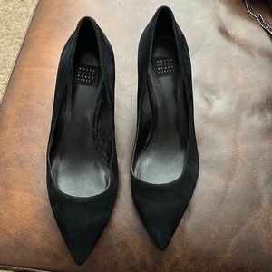 WHBM black kitten heels